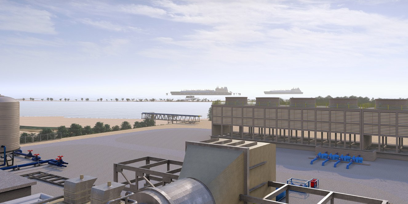 Manzanillo Gas & Power site render.